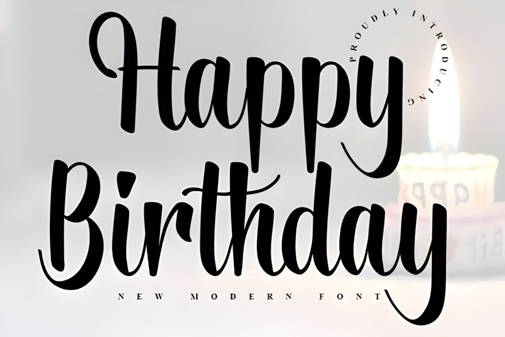Happy Birthday Font 2