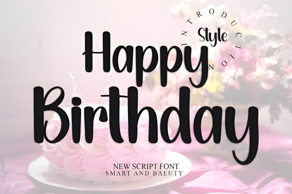Happy Birthday Font 5