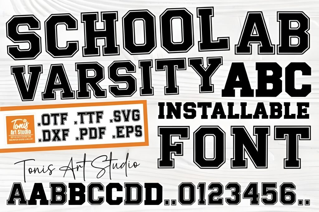 School Varsity Font