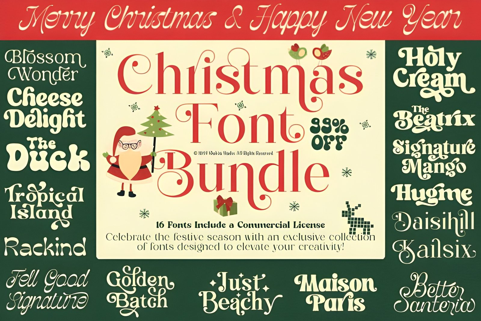 Christmas Bundle | Festive Holiday Font - Download for Free