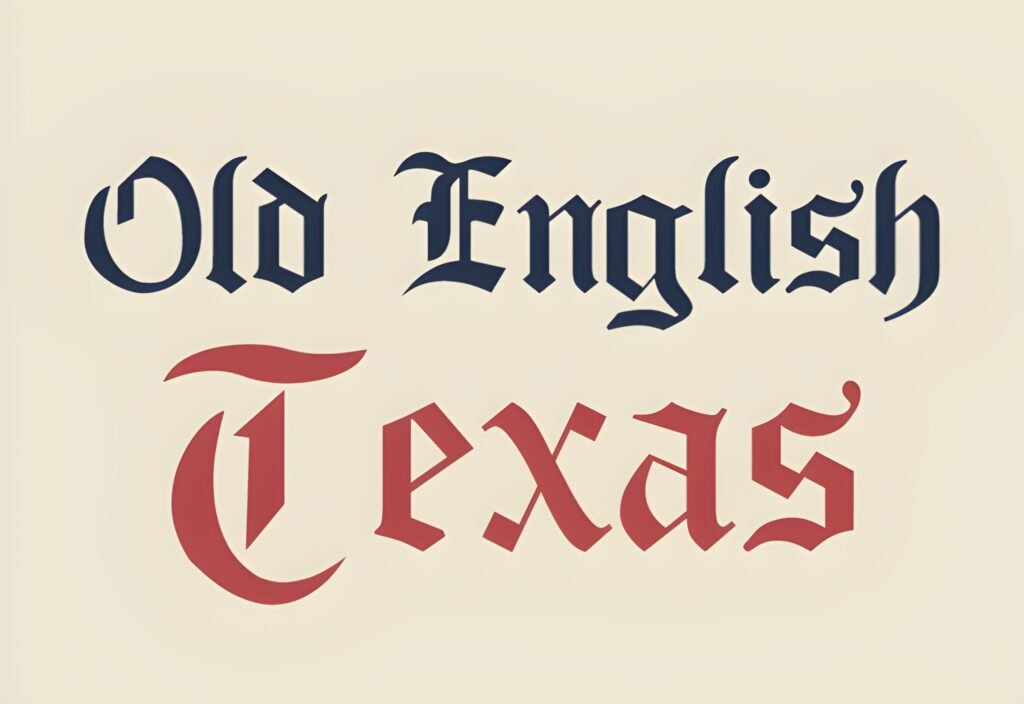 Old English Texas Font