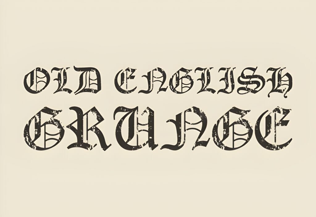 Old English Grunge Font