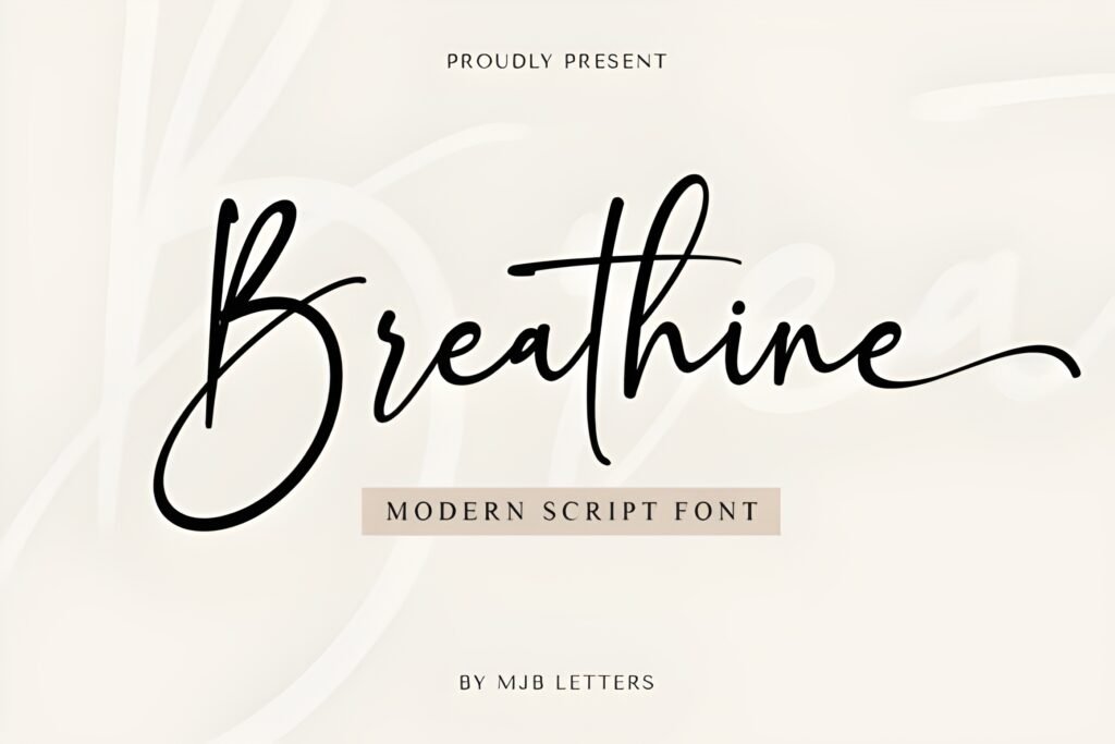 Breathine Instagram Font