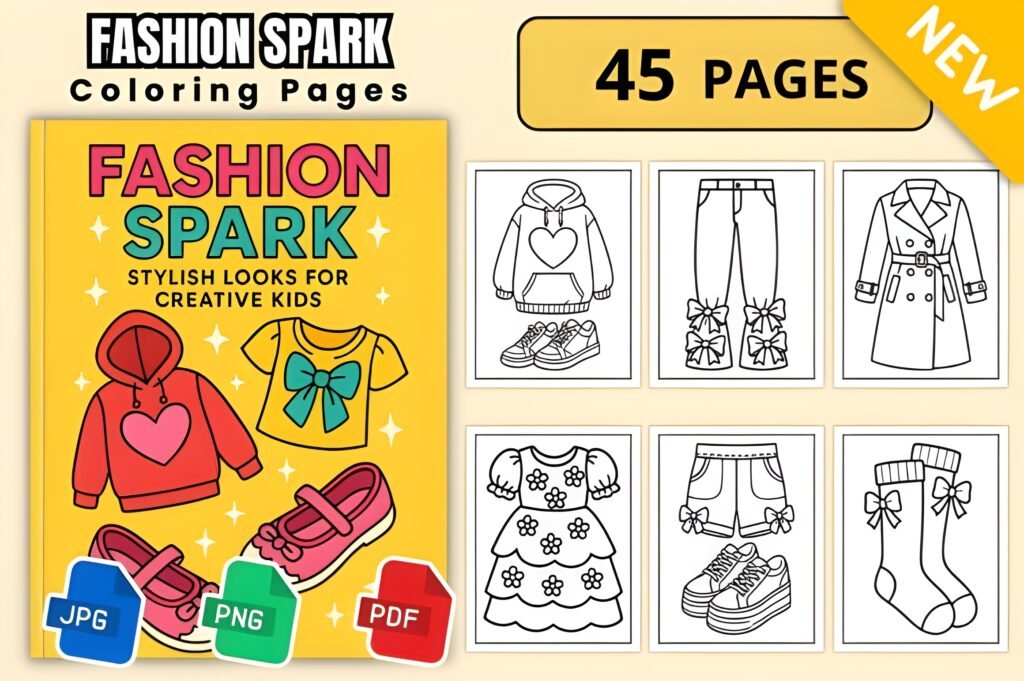 Fashion Spark Coloring for Kids