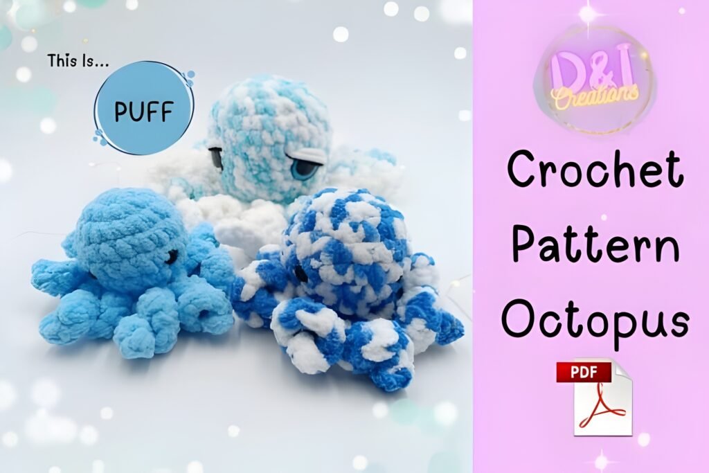 Happy Octopus Amigurumi (Easy Crochet PDF Pattern)
