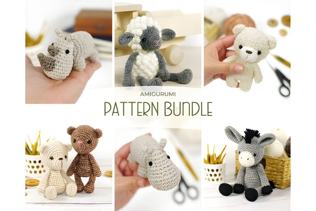 Beginner Amigurumi Bundle — Cute Animal PDFs