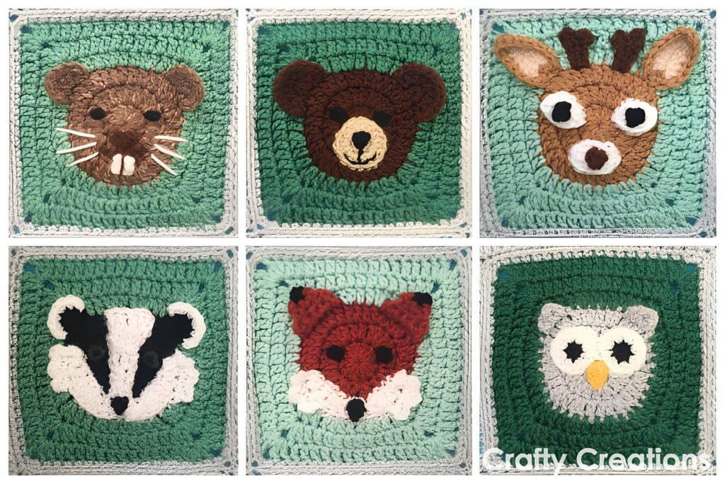 Woodland-Themed Blanket (Cute Crochet PDF Pattern)