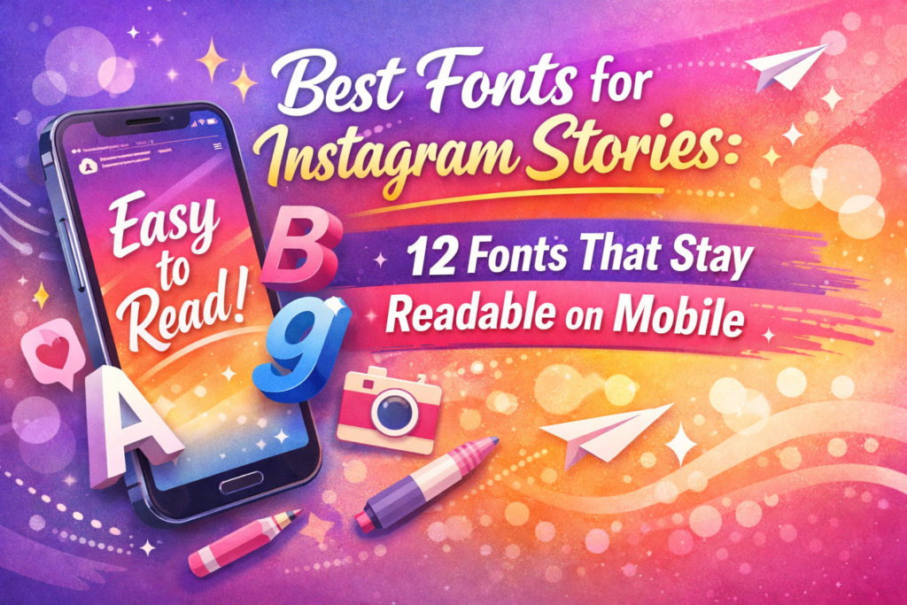 Best fonts for Instagram Stories that stay readable on mobile — 12 picks for overlays and templates