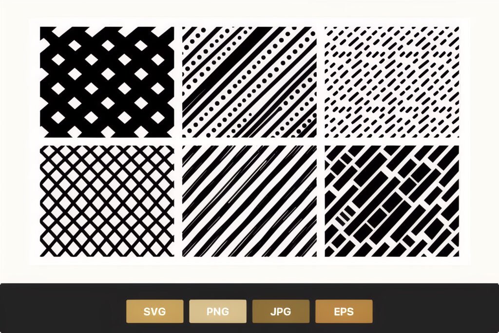 Black and White Geometric Patterns