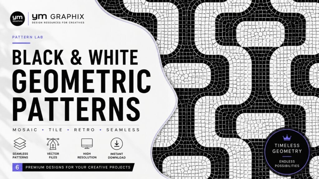 black-and-white-geometric-patterns