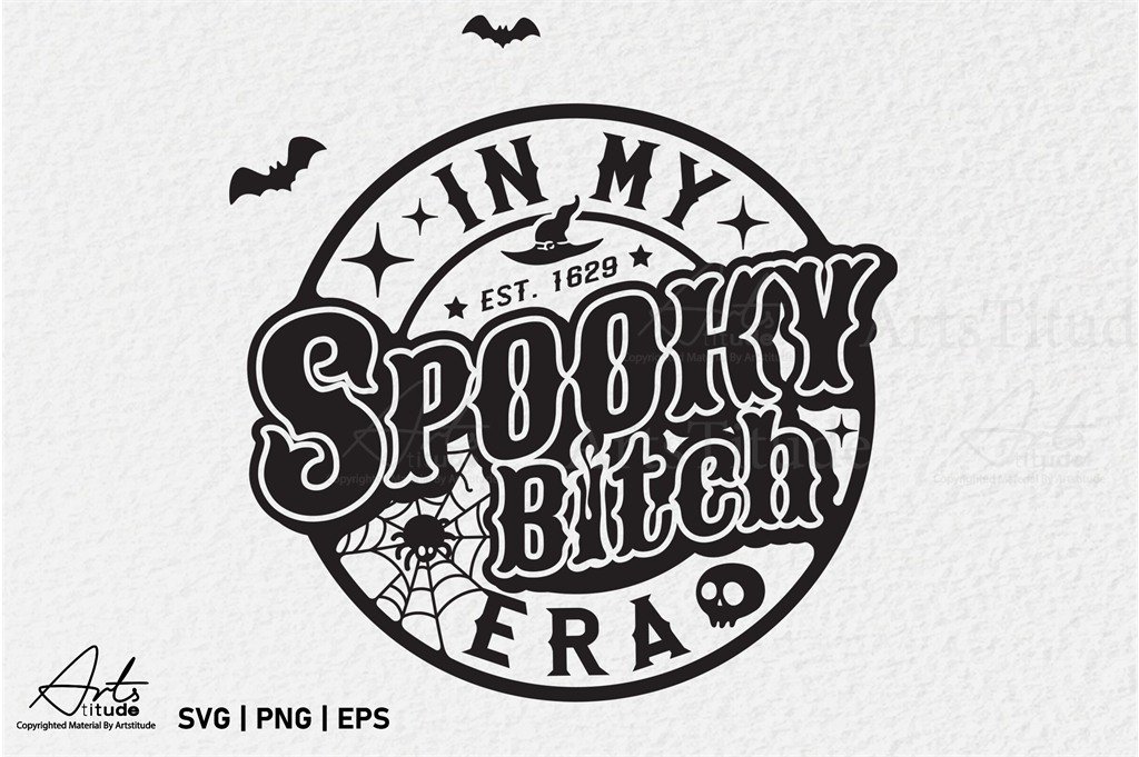 In My Spooky Era funny Halloween SVG design for shirts, mugs, stickers and Cricut crafts
