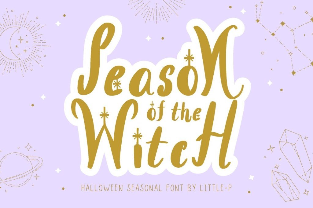 Season of the Witch Halloween script font