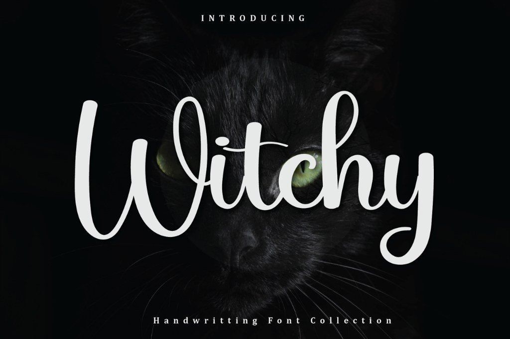 Elegant Witchy script font for mystical branding and invitations