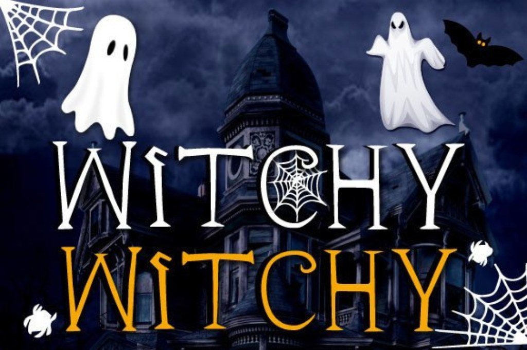 Witchy Witchy horror display font for dark Halloween designs