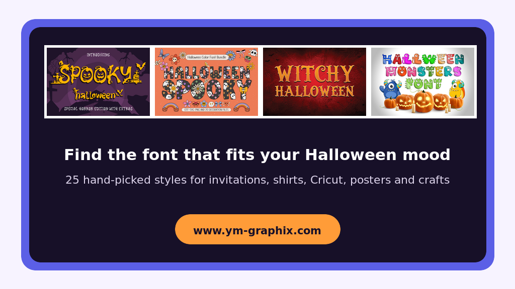 Best Halloween fonts for spooky scary and witchy design inspiration