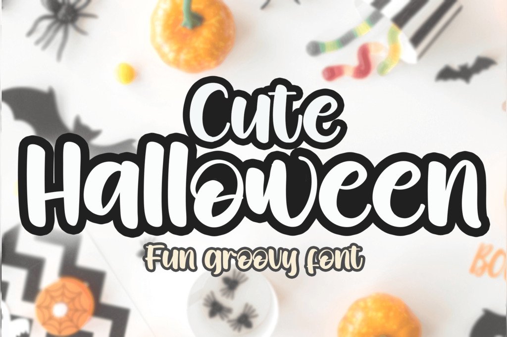 Cute Halloween downloadable Halloween font for Canva