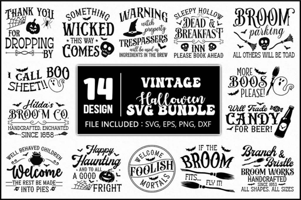 Vintage Halloween pumpkin sign with retro lettering
