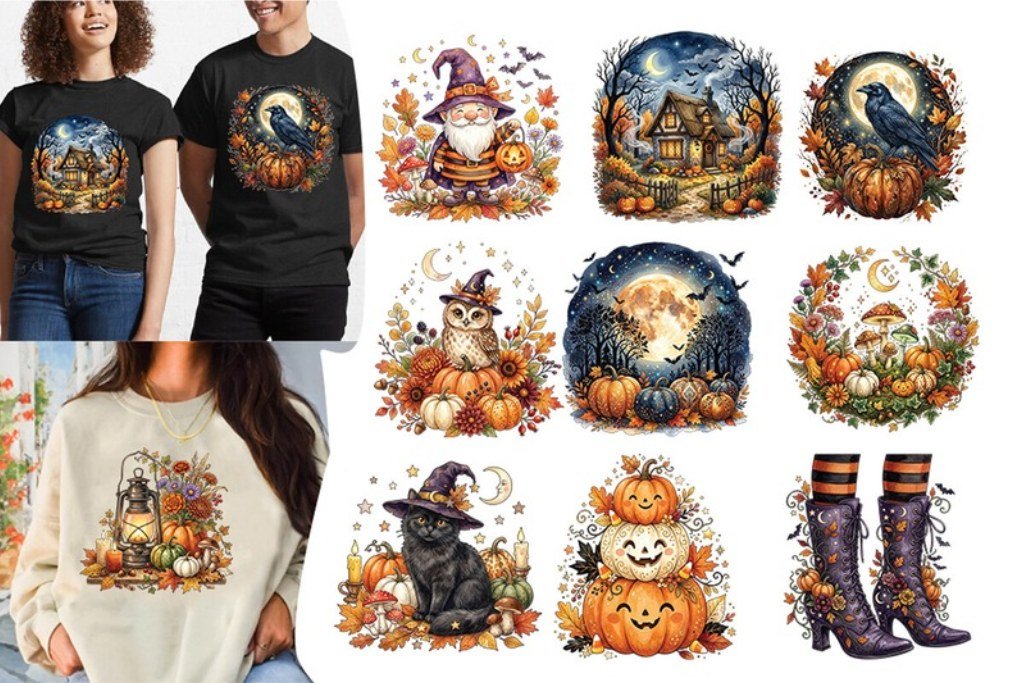 Spooky Halloween sublimation designs for Cricut mugs tumblers and apparel