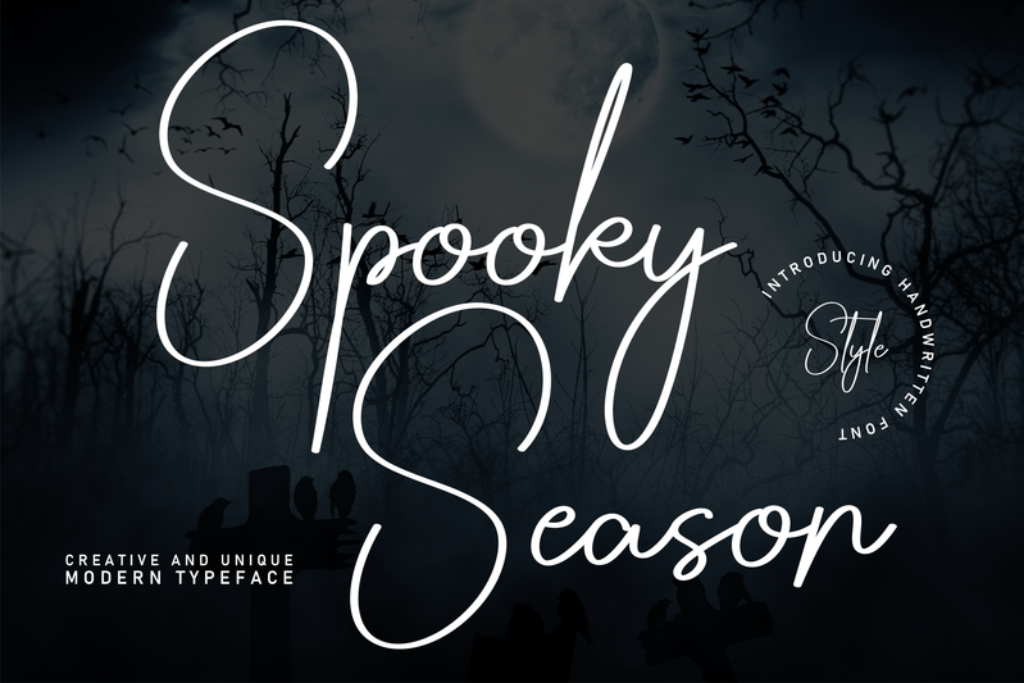 Spooky Season cute Halloween font by andikastudio