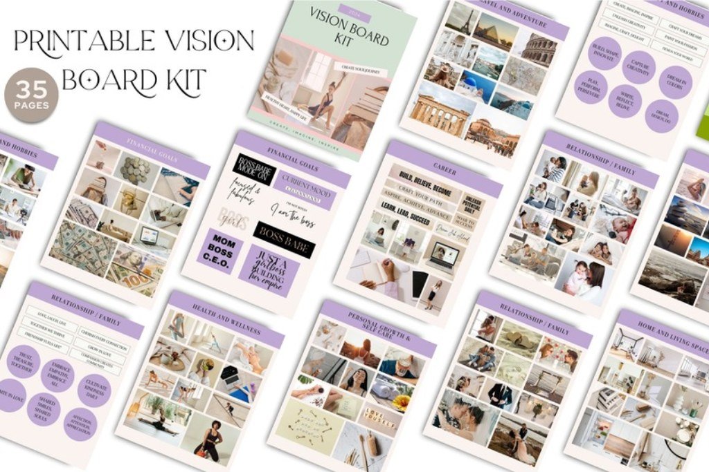 Vision Board Kit Printable Vision Board Kit Printable preview