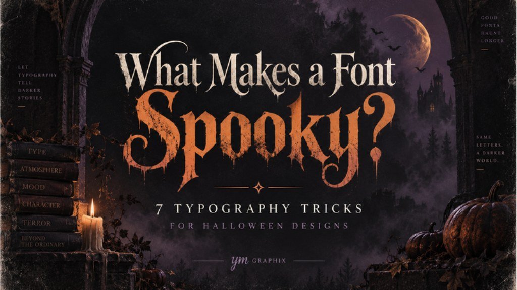 What makes a font spooky — Halloween typography guide with eerie lettering and haunted design details