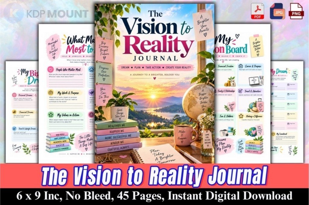 8. The Vision to Reality Journal — Creative Fabrica product preview